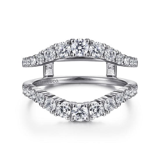 Gabriel - 14K White Gold Diamond Ring Enhancer