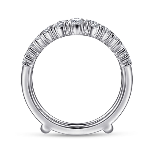 14K White Gold Diamond Ring Enhancer