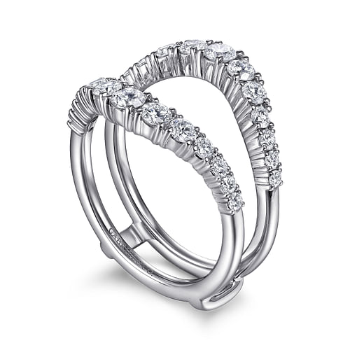 14K White Gold Diamond Ring Enhancer