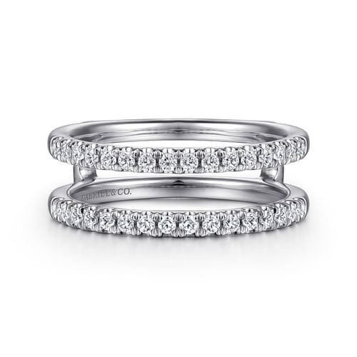 14K White Gold Diamond Ring Enhancer