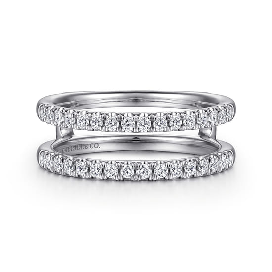 14K White Gold Diamond Ring Enhancer
