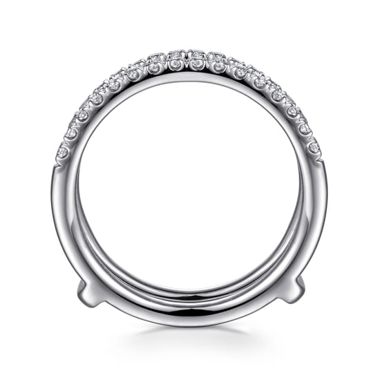 14K White Gold Diamond Ring Enhancer angle 2