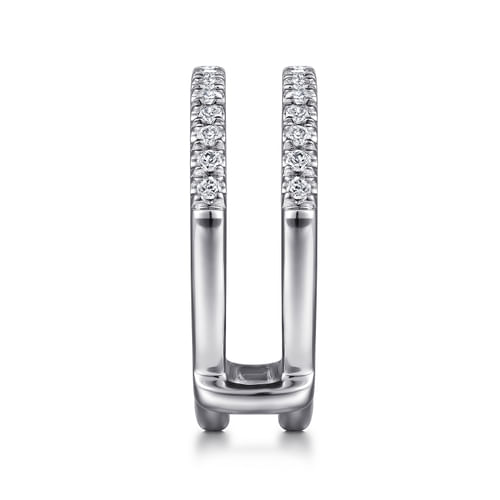 14K White Gold Diamond Ring Enhancer