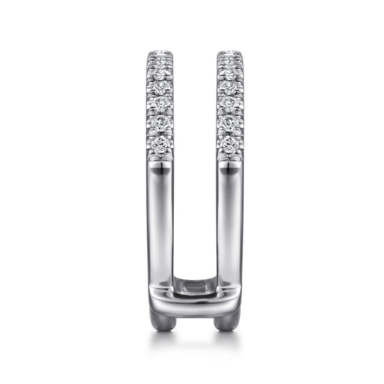14K White Gold Diamond Ring Enhancer angle 4