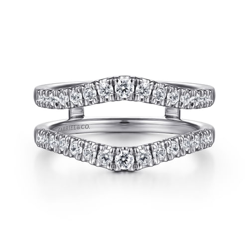 14K White Gold Diamond Ring Enhancer