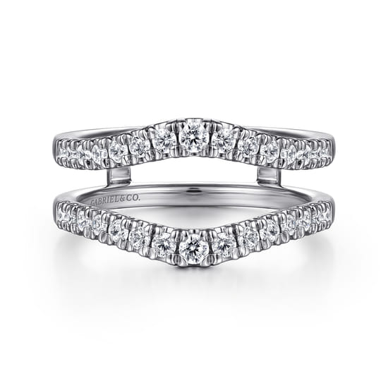 14K White Gold Diamond Ring Enhancer