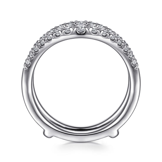 14K White Gold Diamond Ring Enhancer angle 2