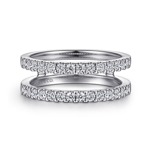 14K White Gold Diamond Ring Enhancer