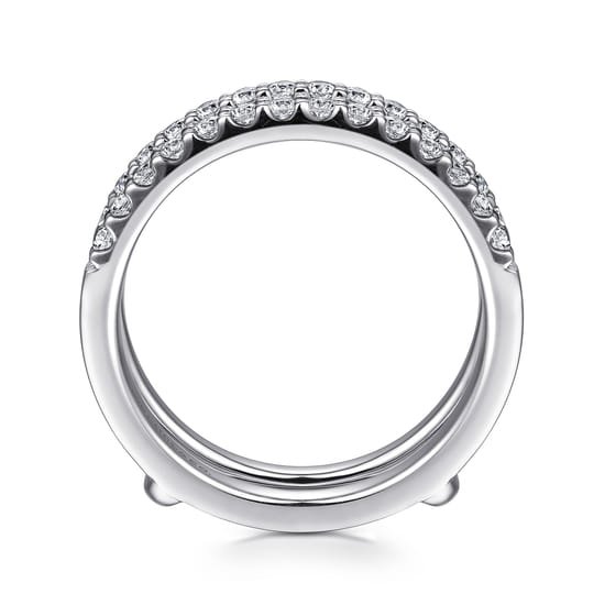 14K White Gold Diamond Ring Enhancer angle 2
