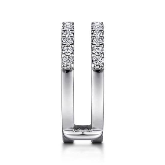 14K White Gold Diamond Ring Enhancer angle 4