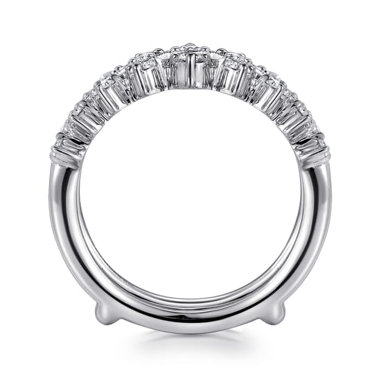 14K White Gold Diamond Ring Enhancer angle 2