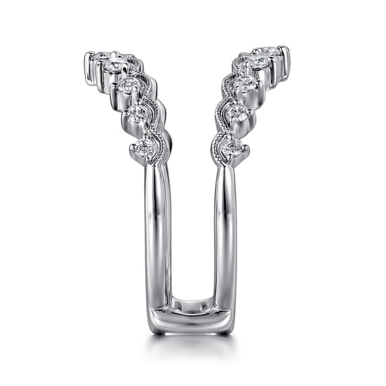 14K White Gold Diamond Ring Enhancer angle 4
