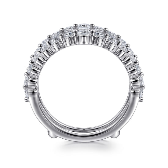 14K White Gold Diamond Ring Enhancer angle 2