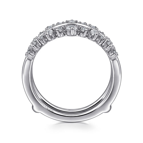 14K White Gold Diamond Ring Enhancer