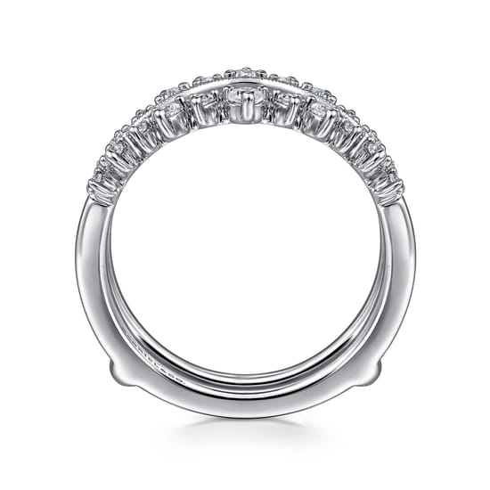 14K White Gold Diamond Ring Enhancer angle 2