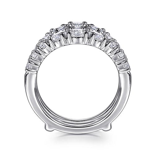 14K White Gold Diamond Ring Enhancer