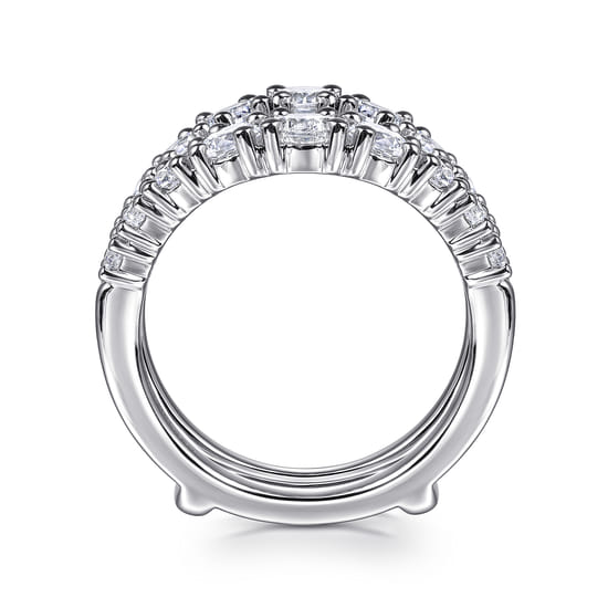 14K White Gold Diamond Ring Enhancer angle 2