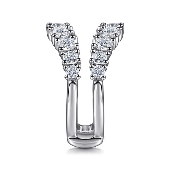 14K White Gold Diamond Ring Enhancer angle 4