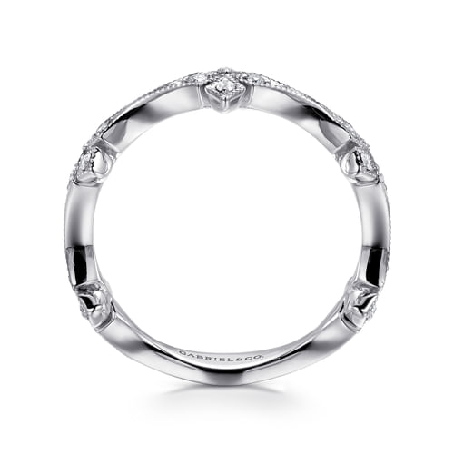 14K White Gold Diamond Ring
