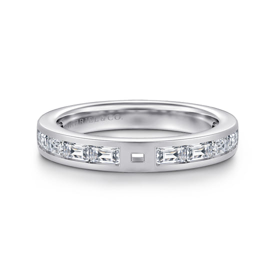 Gabriel - 14K White Gold Diamond Shank