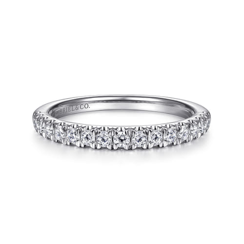 14K White Gold Diamond Stackable Band 14K White Gold Diamond Stackable Band