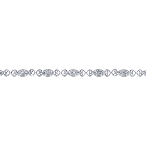 14K White Gold Diamond Tennis Bracelet