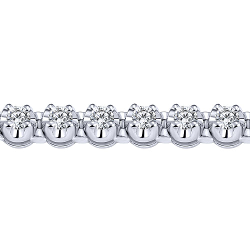 14K White Gold Diamond Tennis Bracelet