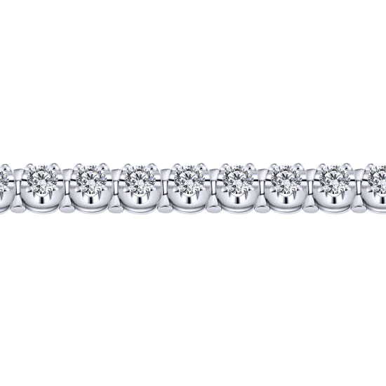 14K White Gold Diamond Tennis Bracelet angle 2