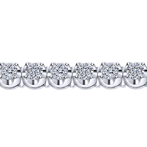 14K White Gold Diamond Tennis Bracelet