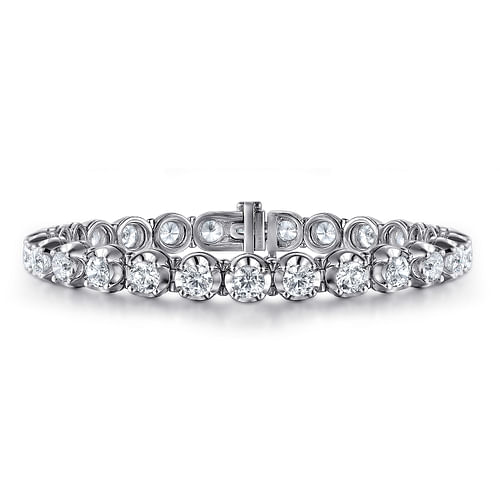 14K White Gold Diamond Tennis Bracelet