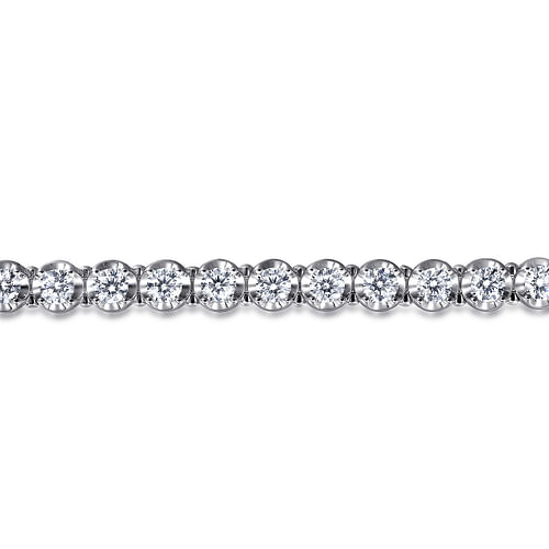 14K White Gold Diamond Tennis Bracelet