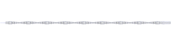 14K White Gold Diamond Tennis Bracelet angle 3