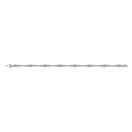 14K White Gold Diamond Tennis Bracelet