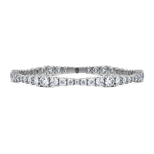 14K White Gold Diamond Tennis Bracelet