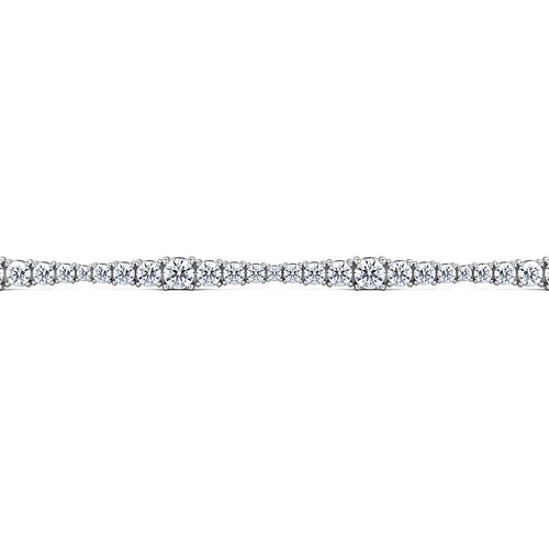 14K White Gold Diamond Tennis Bracelet