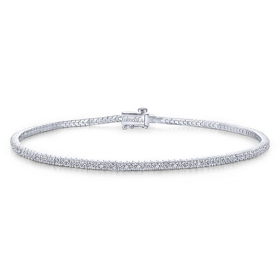 Gabriel - 14K White Gold Diamond Tennis Bracelet