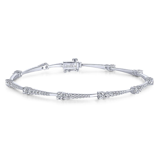 Gabriel - 14K White Gold Diamond Tennis Bracelet