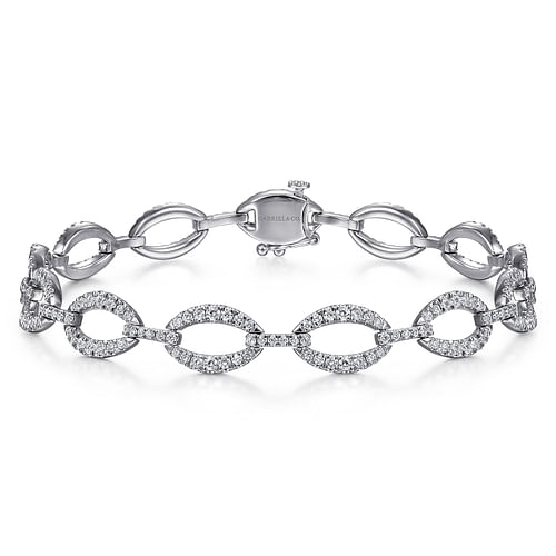 14K White Gold Diamond Tennis Bracelet