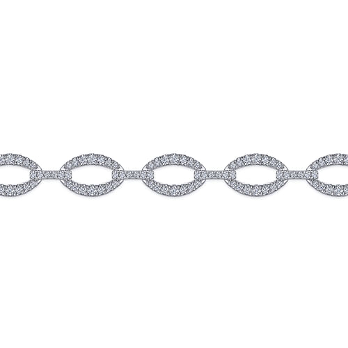 14K White Gold Diamond Tennis Bracelet