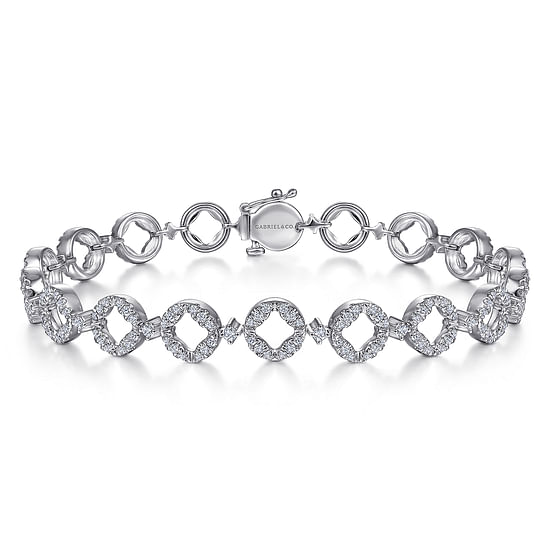 Gabriel - 14K White Gold Diamond Tennis Bracelet