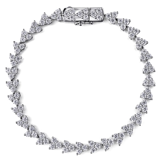 Gabriel - 14K White Gold Diamond Tennis Bracelet