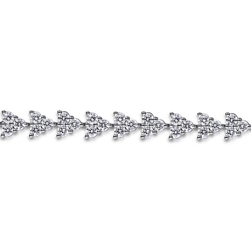 14K White Gold Diamond Tennis Bracelet