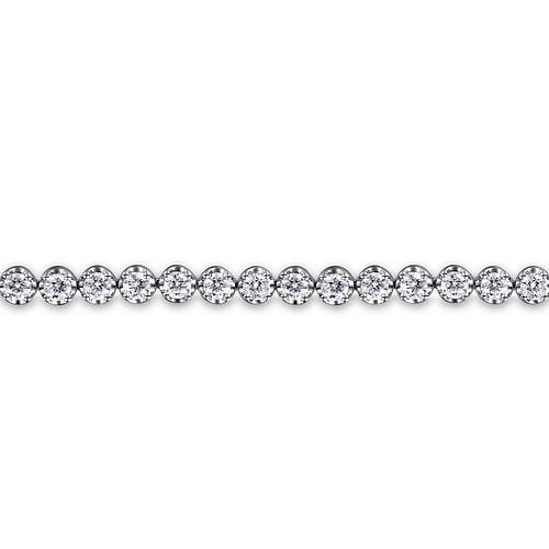 14K White Gold Diamond Tennis Bracelet