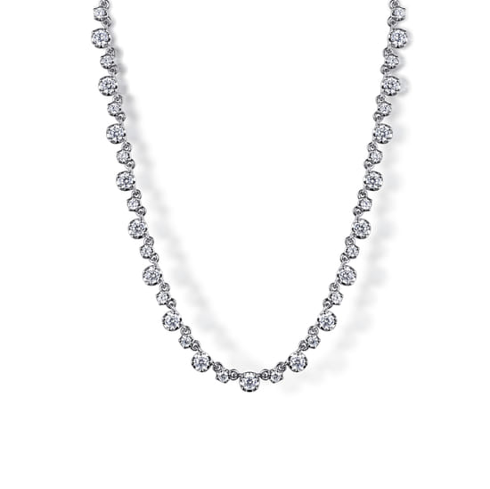 14K White Gold Diamond Tennis Necklace 14K White Gold Diamond Tennis Necklace