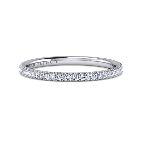 Gabriel - 14K White Gold Diamond Wedding Band