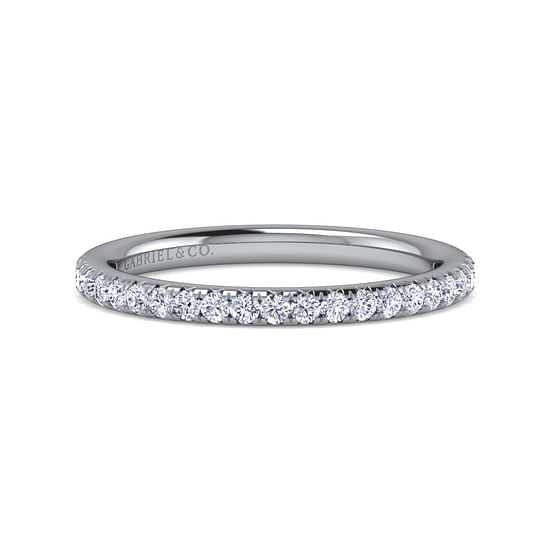 Gabriel - 14K White Gold Diamond Wedding Band