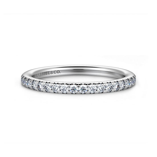 Gabriel - 14K White Gold Diamond Wedding Band