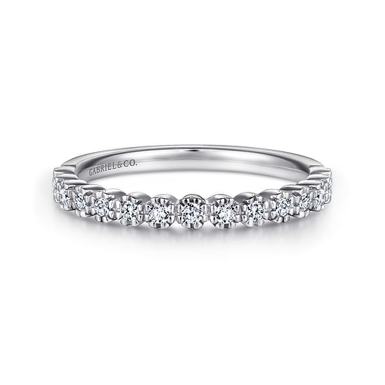 Gabriel - 14K White Gold Diamond Wedding Band