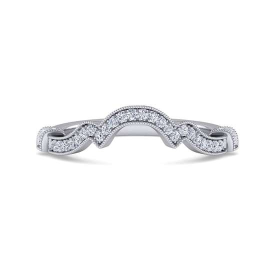 Gabriel - 14K White Gold Diamond Wedding Band