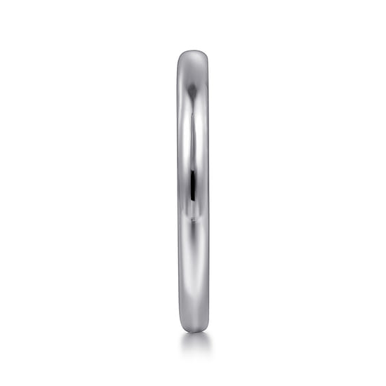 14K White Gold Diamond Wedding Band angle 5